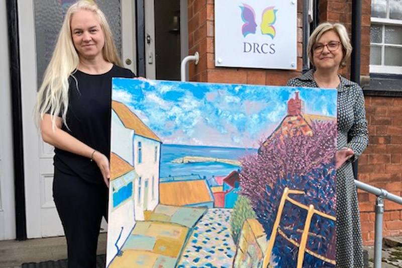 Artist Gifts Artwork to Derbyshire Counselling Service