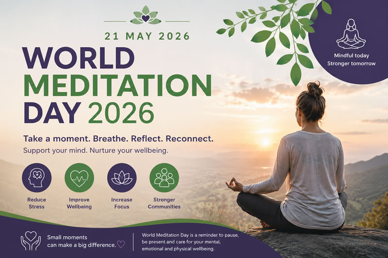 May 2026 - World Meditation Day 2026 Focuses On Mindfulness & Mental Wellbeing